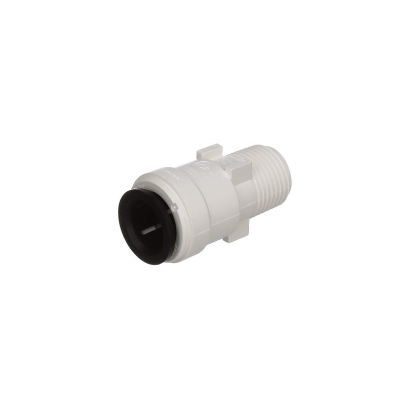 Watts 3501-1008 AquaLock Plastic Series, 1/2" CTS x 1/2" NPT Off-White Lead-Free Polysulfone Male Adapter Connector, O-Ring, Quick Push-to-Connect Design, Tool-Free Installation - Image 1